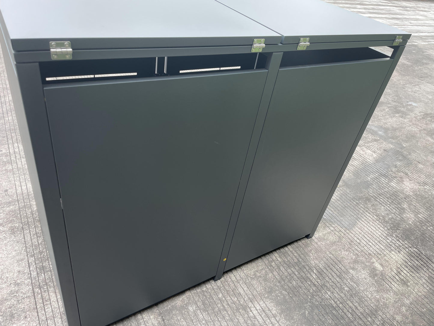 ALBA 4er Mülltonnenbox Anthrazit