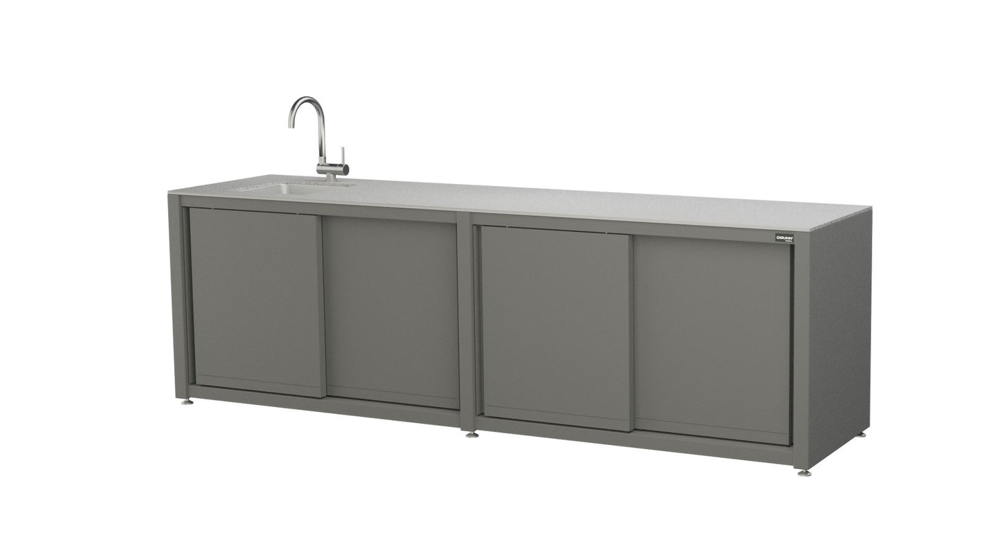 CookOUT® BLANK 286 RAL 9007 DEKTON® DANAE SAND DECOR