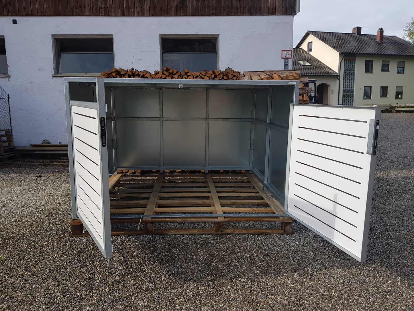 Fahrradbox VERZINKT für 2 Fahrräder, E-Bike