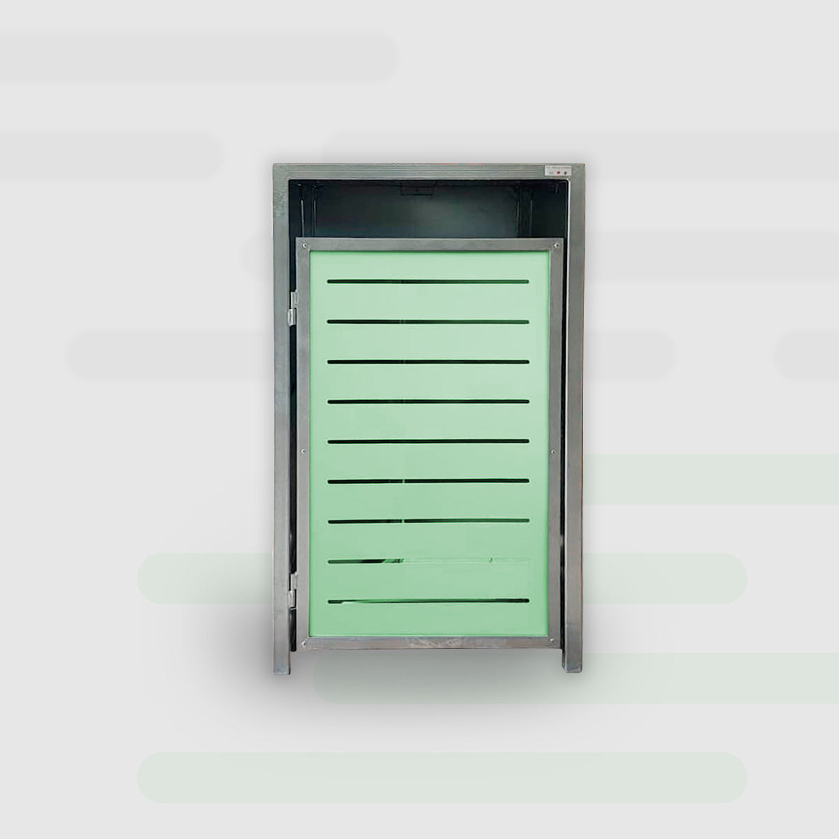 PREMIUM Zink 1er Mülltonnenbox