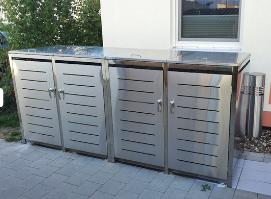 Pflegetipps für unsere DIY Mülltonnenboxen aus Edelstahl