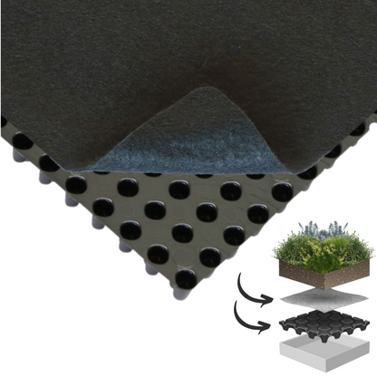 <tc>Made-to-measure drainage mat for planter top</tc>