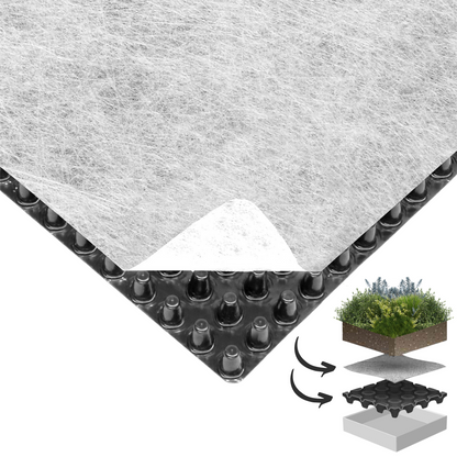 <tc>Made-to-measure drainage mat for planter top</tc>