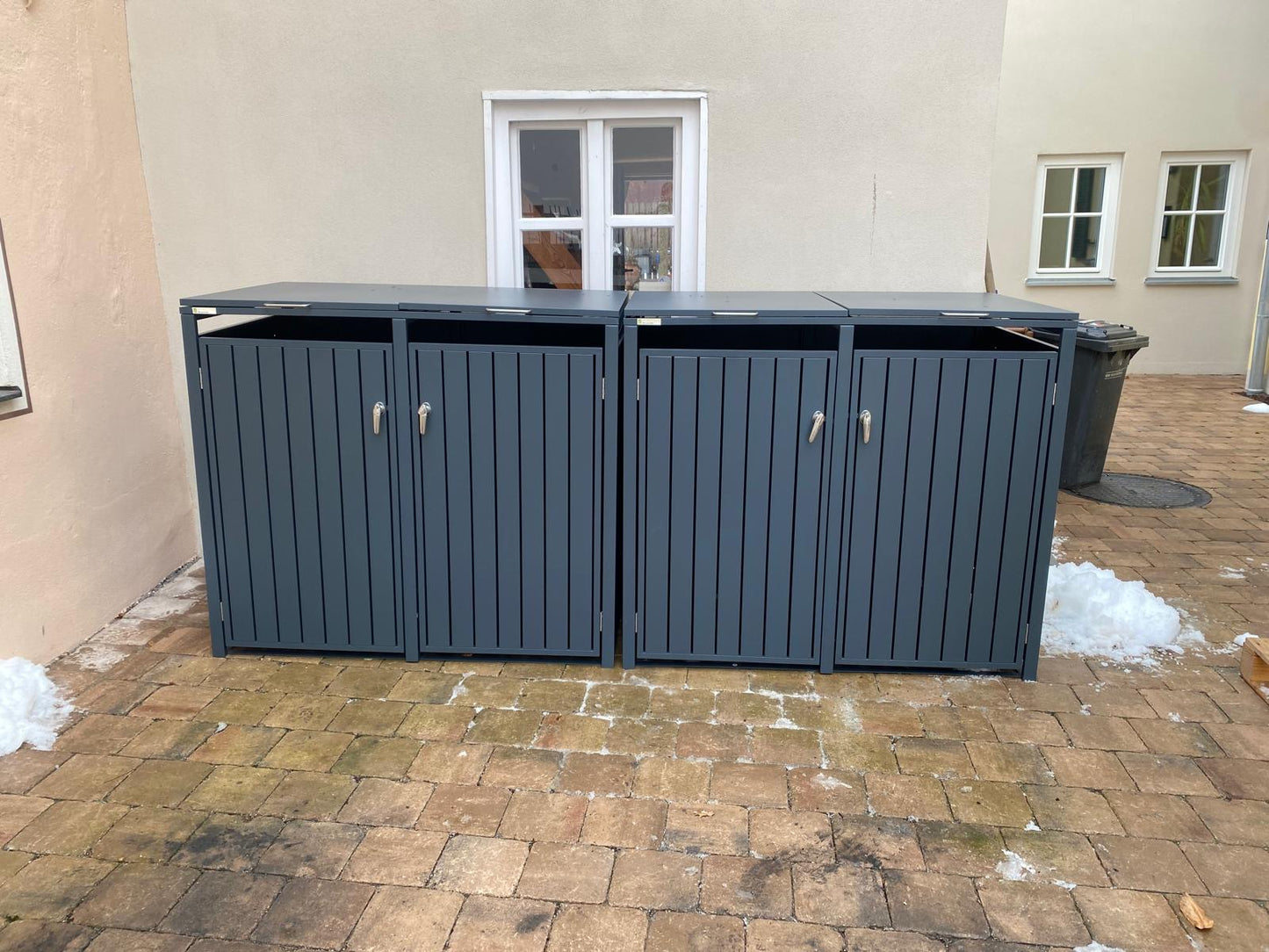 DIRITTO Mülltonnenbox 4er Modell