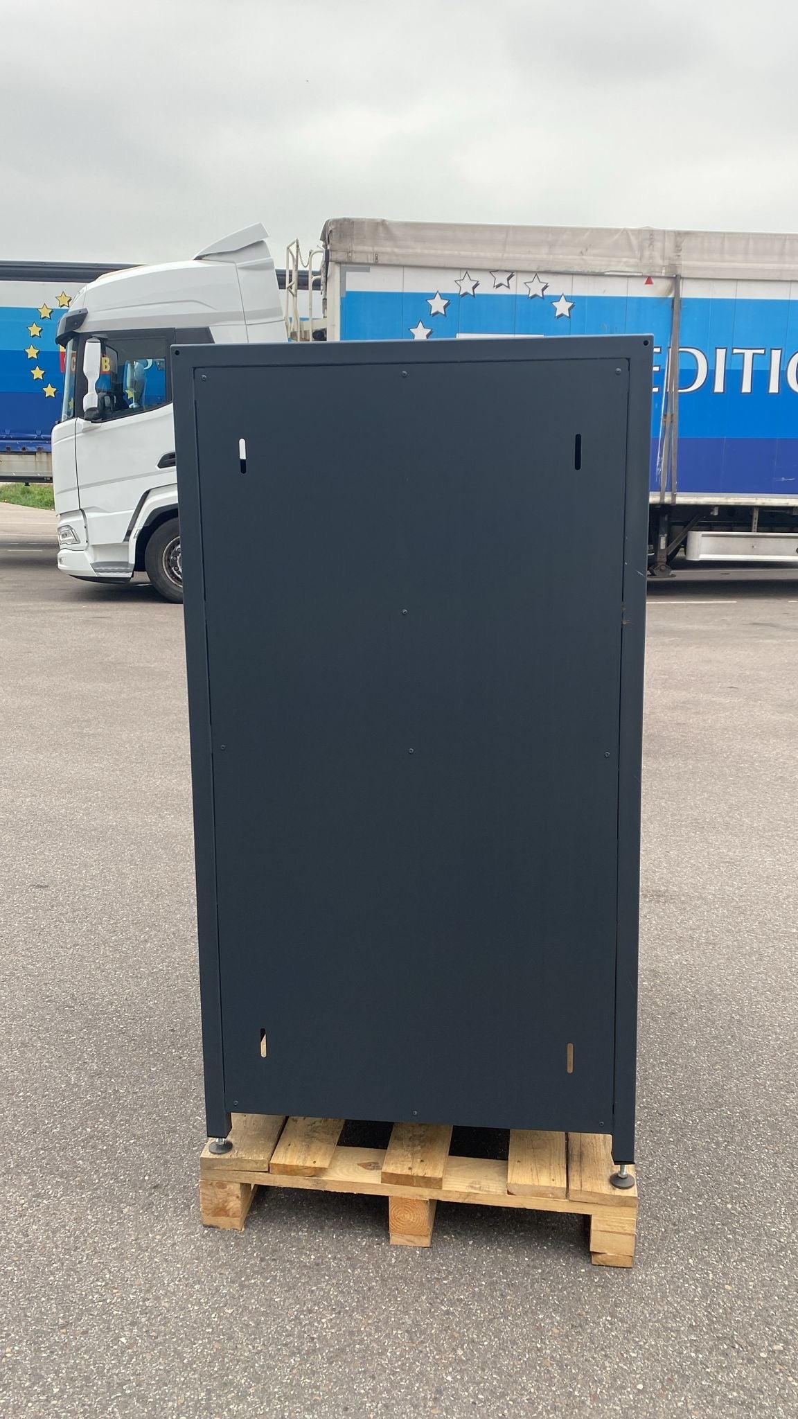 LAGER- Doppeltür PREMIUM Design 2er Mülltonnenbox