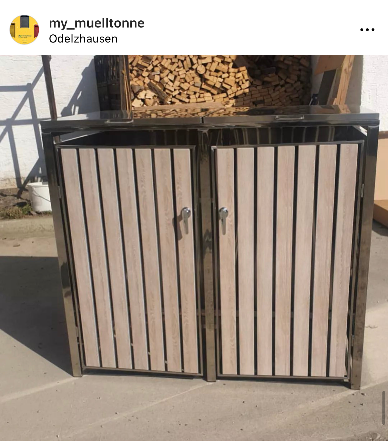 <tc>BOSCO DIY garbage bin box larch white for 2 bins</tc>