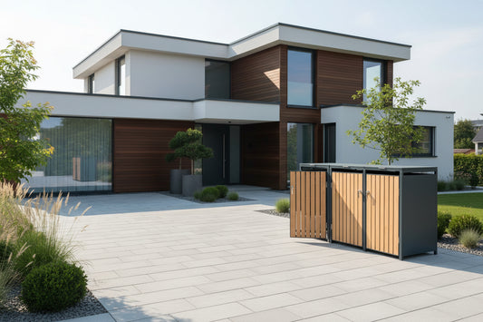 BOSCO Mülltonnenbox-Lärche Optik, 3er Modell