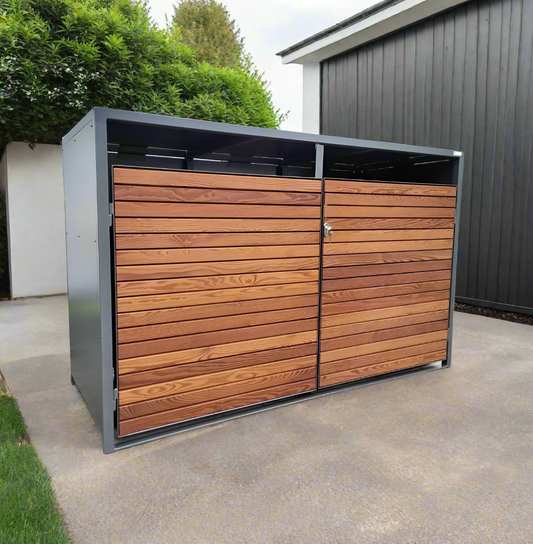 Bicycle box for 2 bicycles/all-purpose box with wooden doors