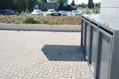 PREMIUM Design Mülltonnenbox - Signature Edition mit Klappdach