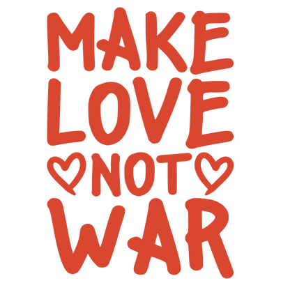 Statement Box Mülltonnenbox "Make Love Not War"