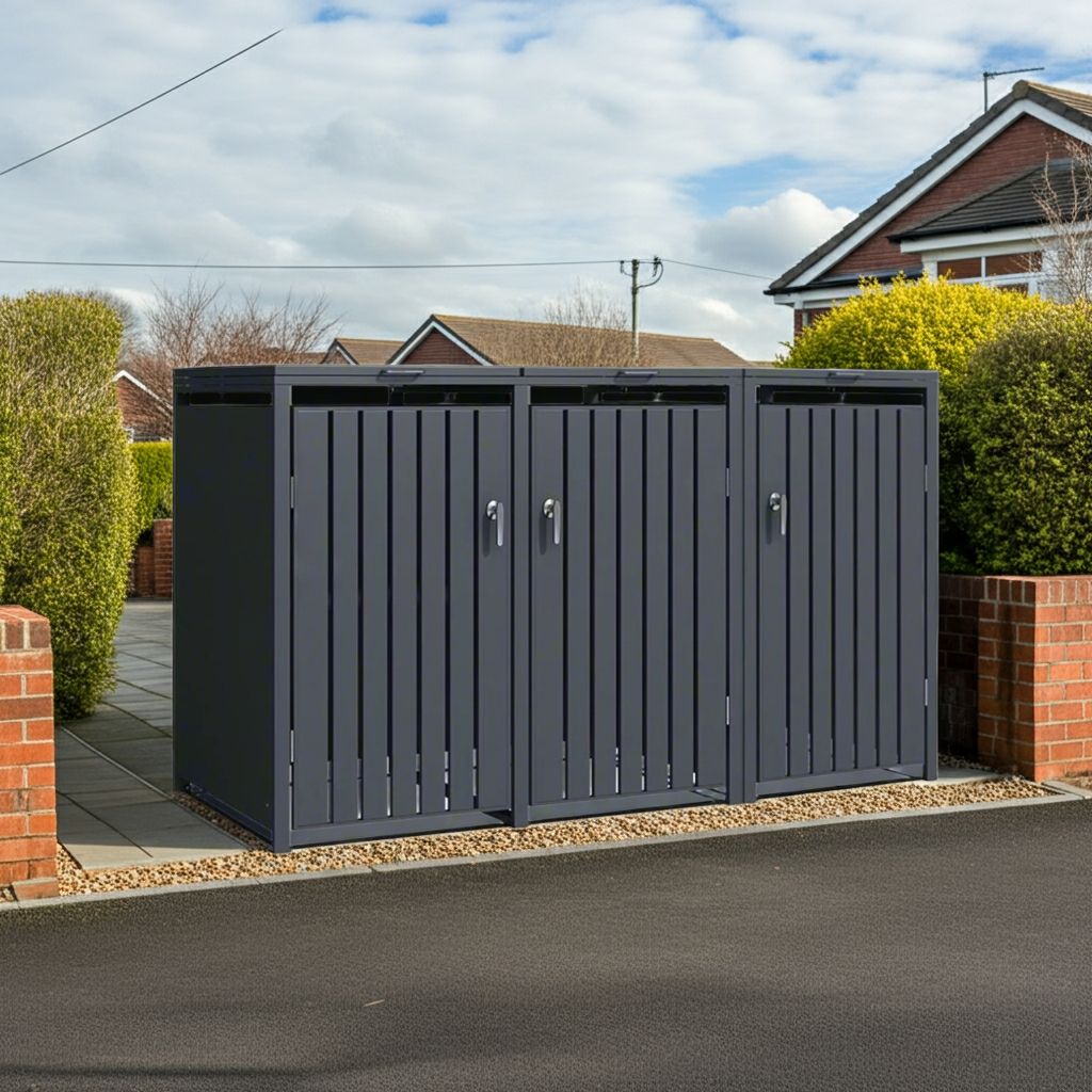 DIRITTO Mülltonnenbox 3er Modell