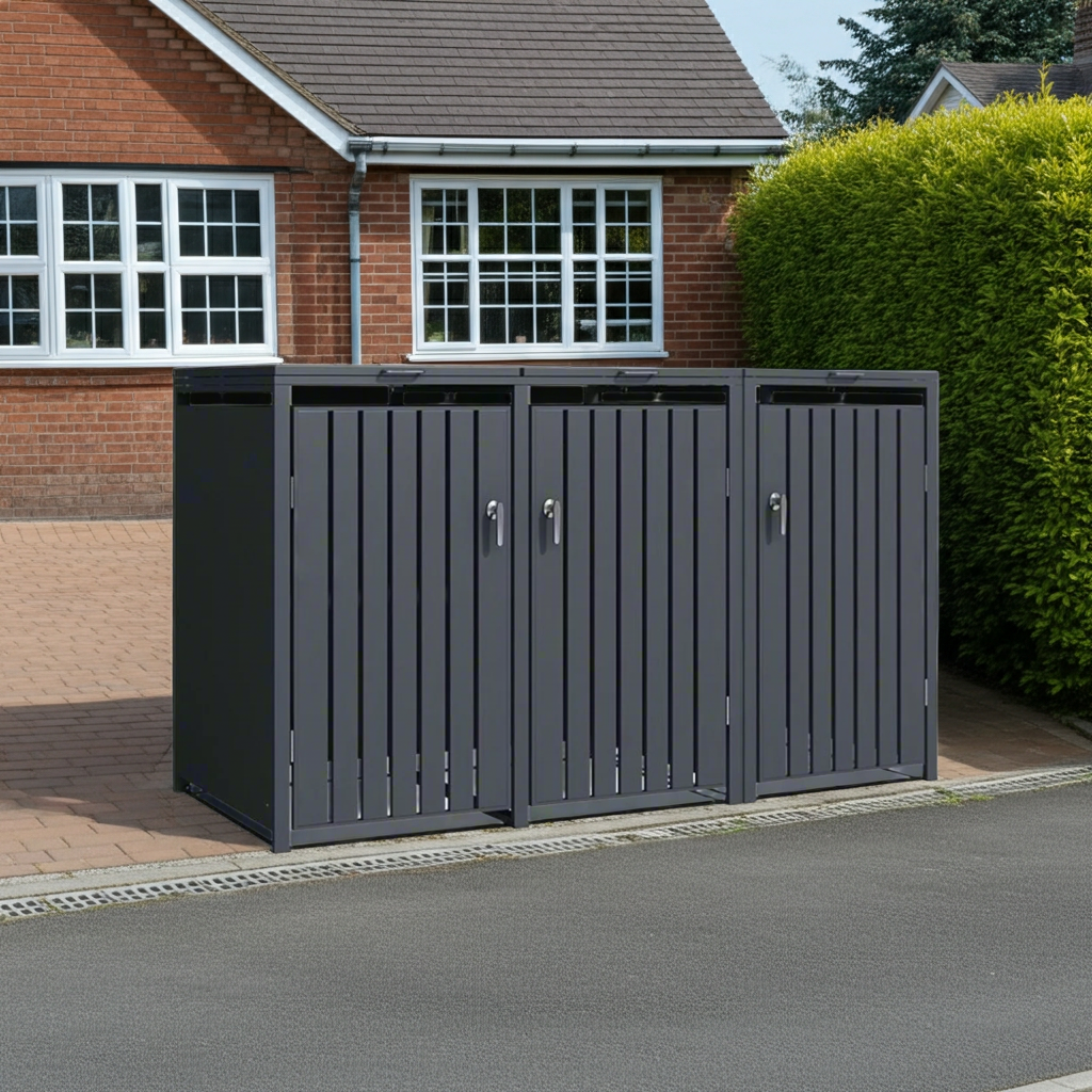 DIRITTO Mülltonnenbox 3er Modell