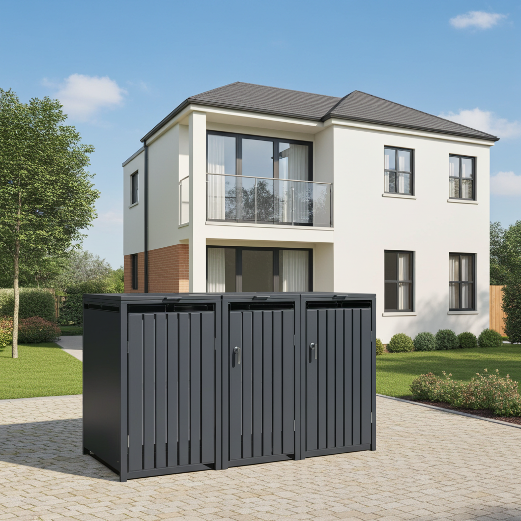 DIRITTO Mülltonnenbox 3er Modell