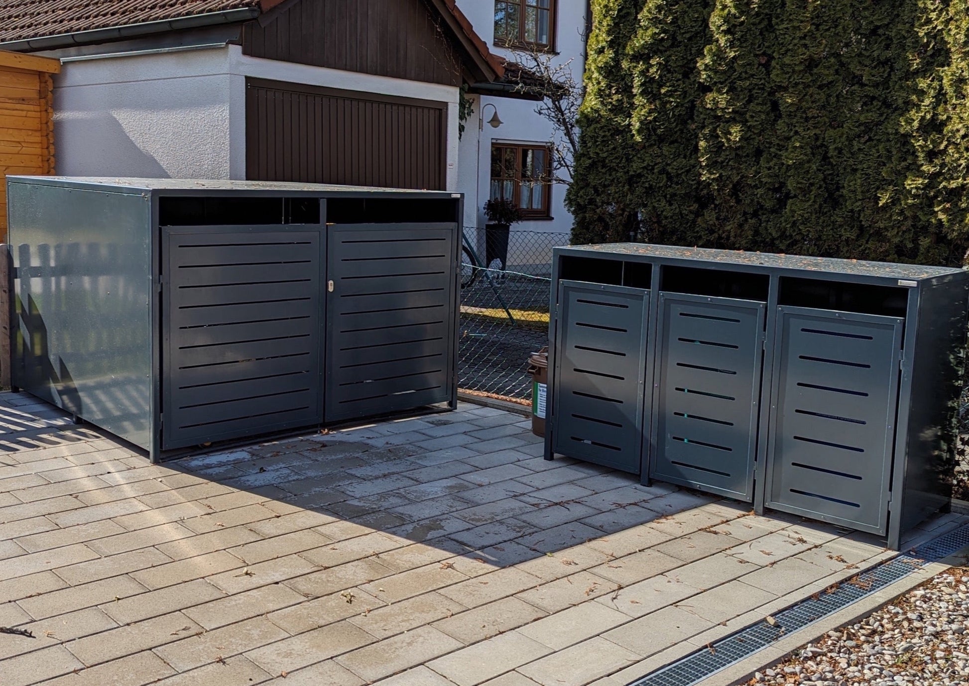 fahrrad aufbewahrung garten Fahrradgarage für 4 Fahrräder