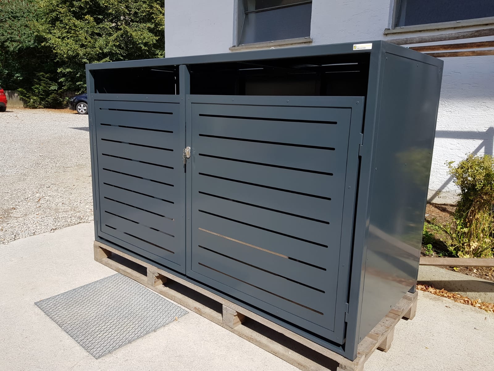 Fahrradbox für 4 Fahrräder, E-Bike, Allzweckbox