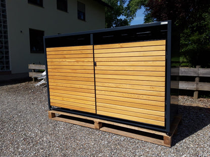 Bicycle box for 2 bicycles/all-purpose box with wooden doors
